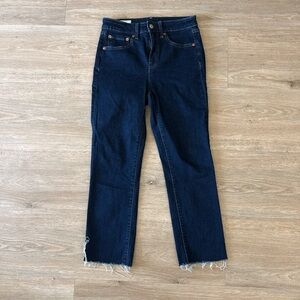 GAP Dark Indigo Classic Straight High Rise Women's Jeans 26/2P